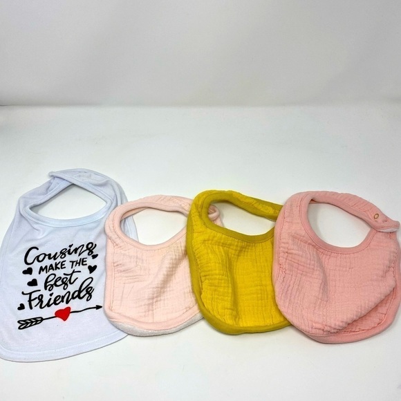 NEW - Bundle of 4 Baby Bibs - Picture 1 of 2